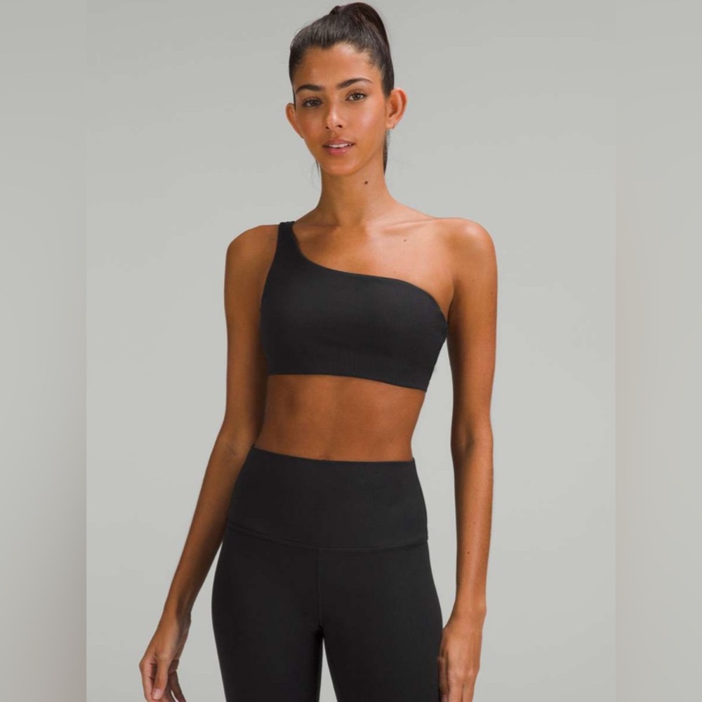 Lululemon Ribbed Nulu Asymmetrical Yoga Bra * Light Support A/B Cup Sz 10 new!!!